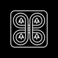 Overpass Line Inverted Icon vector