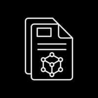 3d Line Inverted Icon vector