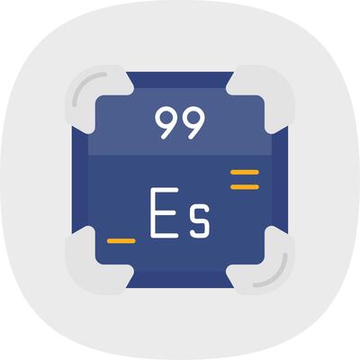 Einsteinium Flat Curve Icon
