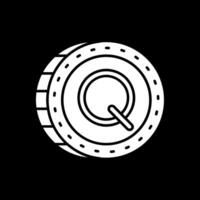 Quetzal Glyph Inverted Icon vector