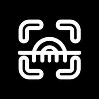 Scanner Line Inverted Icon vector