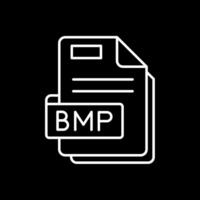 bmp línea invertido icono vector