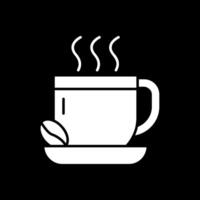 Coffee Glyph Inverted Icon vector