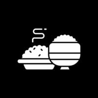 Meal Glyph Inverted Icon vector