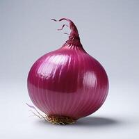 AI generated onion realistic with white background high quality ultra hd photo