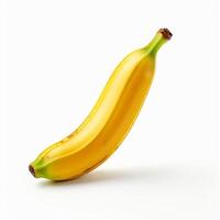 AI generated banana with clear white background photo