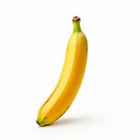 AI generated banana with clear white background photo