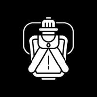 Canteen Glyph Inverted Icon vector