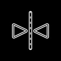 Flip Line Inverted Icon vector