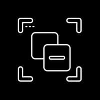 Substract Line Inverted Icon vector