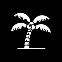 Tree Glyph Inverted Icon vector