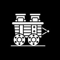 Cart Glyph Inverted Icon vector