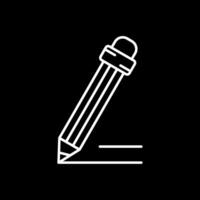 Pencil Line Inverted Icon vector