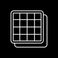 Grid Line Inverted Icon vector