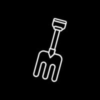 Fork Line Inverted Icon vector