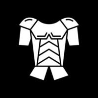 Armor Glyph Inverted Icon vector