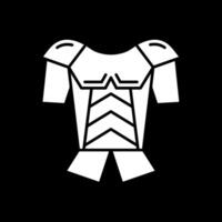 Armor Glyph Inverted Icon vector