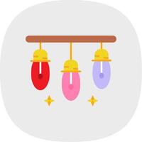 Lights Flat Curve Icon vector