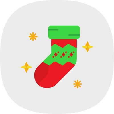Sock Flat Curve Icon