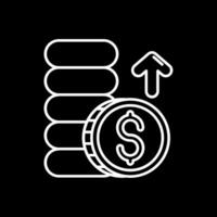 Profits Line Inverted Icon vector