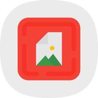 Jpg Flat Curve Icon vector