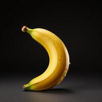 AI generated banana with clear white background photo