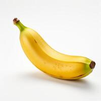 AI generated banana with clear white background photo