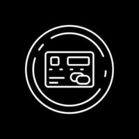 Pay Line Inverted Icon vector