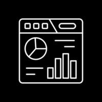 Dashboard Line Inverted Icon vector