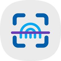 Scanner Flat Curve Icon vector