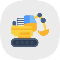 Construction Flat Curve Icon vector