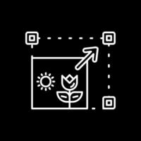Resizing Line Inverted Icon vector