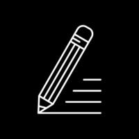 Pencil Line Inverted Icon vector