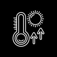 Thermometer Line Inverted Icon vector