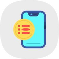 Menu Flat Curve Icon vector