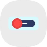 Switch Flat Curve Icon vector