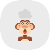 Exploding Flat Curve Icon vector