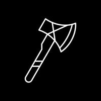 Axe Line Inverted Icon vector