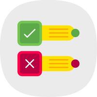 Poll Flat Curve Icon vector