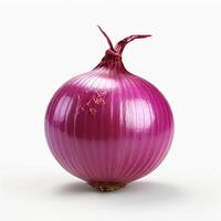 AI generated onion realistic with white background high quality ultra hd photo