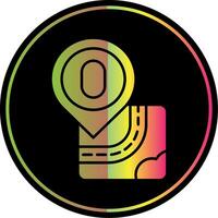 Zero Glyph Due Color Icon vector