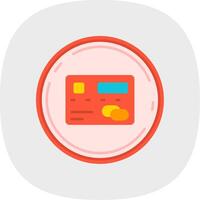 Pay Flat Curve Icon vector