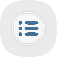 Menu Flat Curve Icon vector