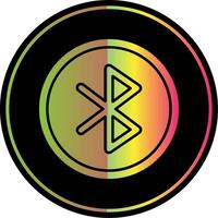Bluetooth Glyph Due Color Icon vector