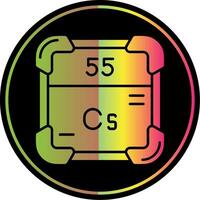 Cesium Glyph Due Color Icon vector