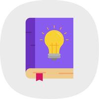 Knowledge Flat Curve Icon vector