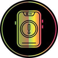 Error Glyph Due Color Icon vector