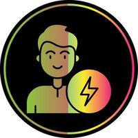 Energy Glyph Due Color Icon vector