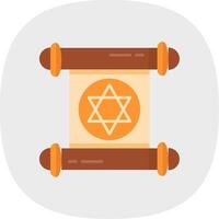 Papyrus Flat Curve Icon vector