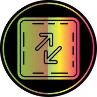 Swap Glyph Due Color Icon vector